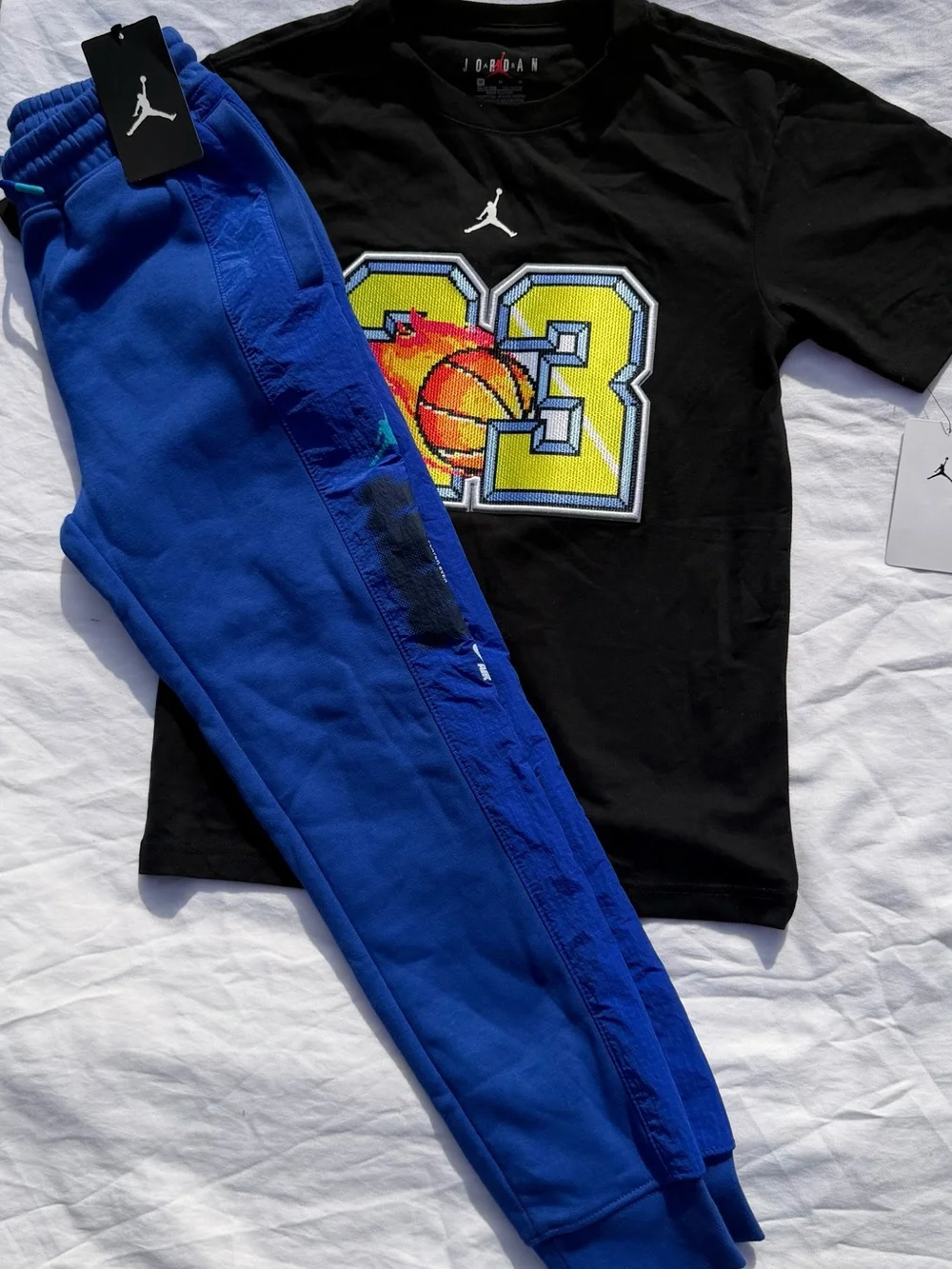 Jordan Boys Youth 2pc Joggers & Tee Set - Medium